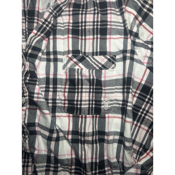 Victoria's Secret Pajama Set Flannel Women Plaid 2 Piece Long Sleeve Pants XXL - Picture 10 of 10